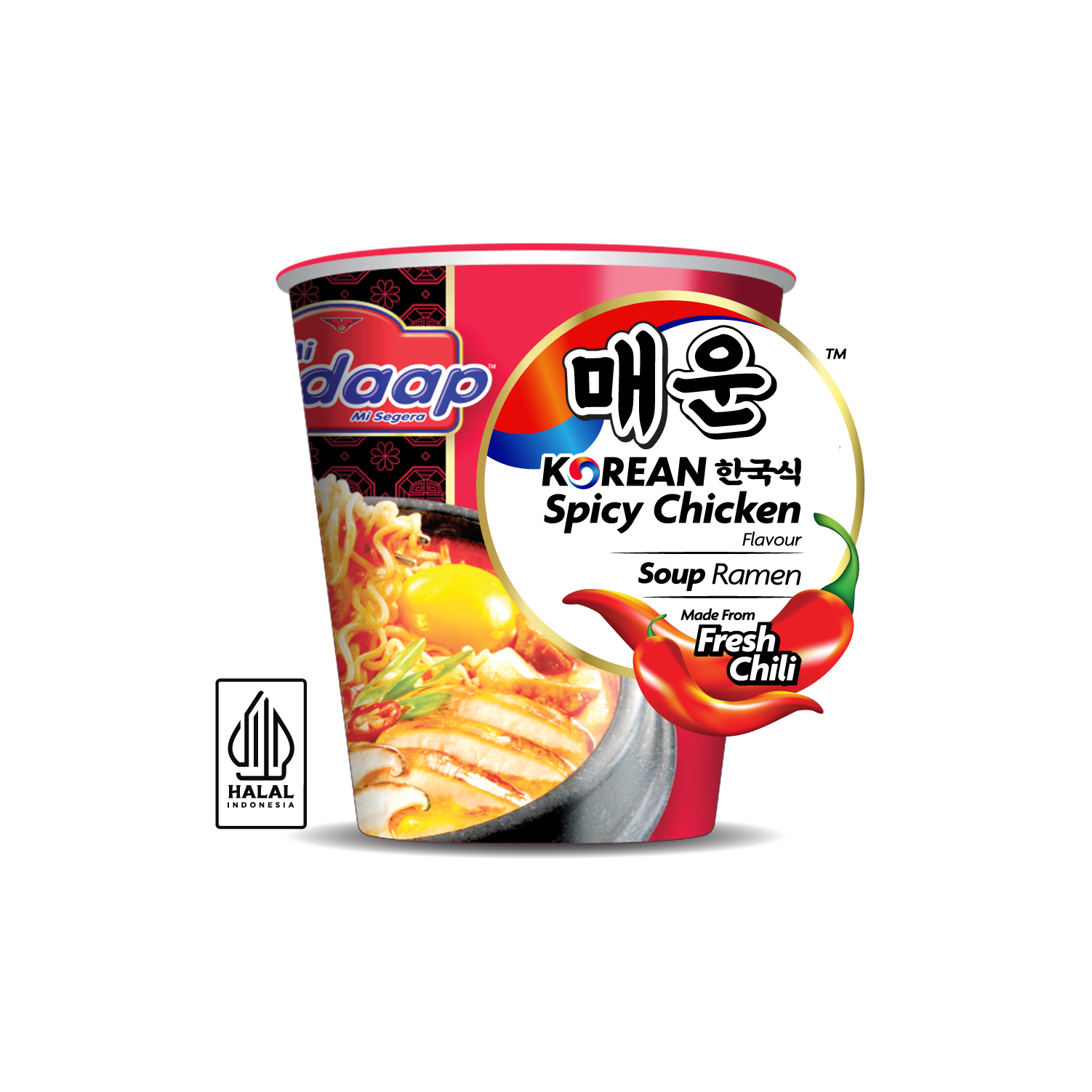 Mi Sedaap Cup Korean Spicy Chicken Soup
